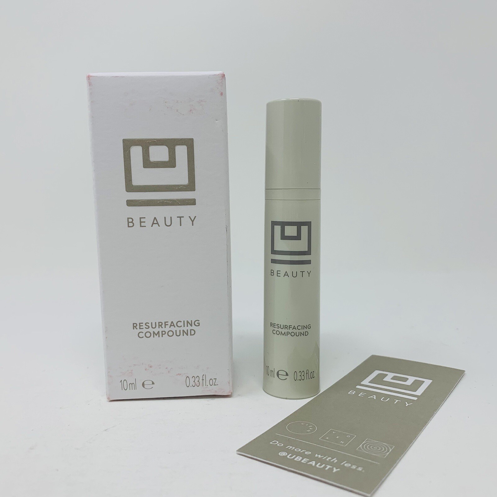 New in Box The U Beauty Resurfacing Compound travel size 10ml/0.33oz