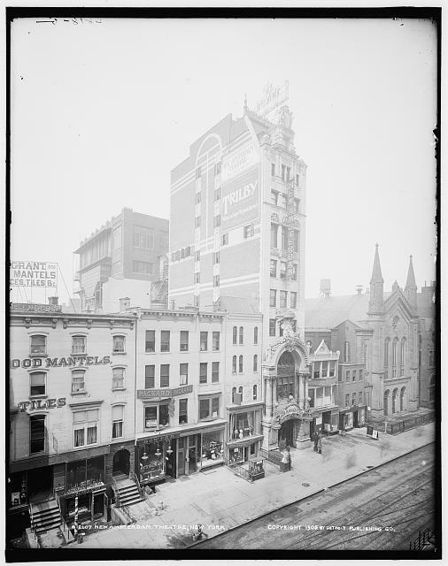New Amsterdam Theatre,commercial facilities,buildings,theaters,New York,NY,c1905 New Amsterdam Theatre,commercial facilities,buildings,theaters,New York,NY,c1905