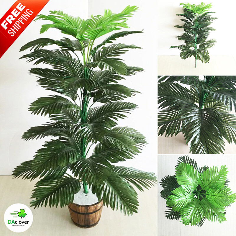 Large Artificial Tropical Palm Tree Plant Indoor Silk Leaf Home Decor (NO Pot) Large Artificial Tropical Palm Tree Plant Indoor Silk Leaf Home Decor (NO Pot)