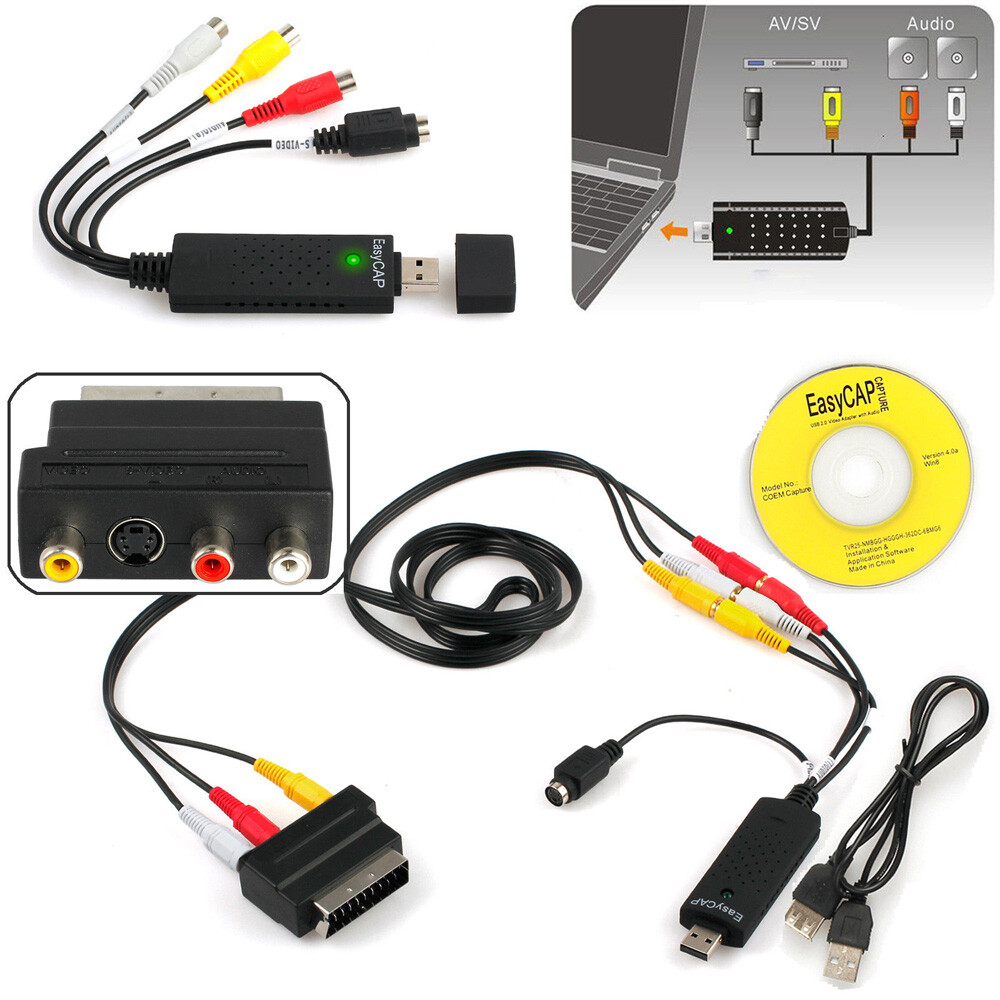 USB Audio VHS To DVD Converter Capture Recorder Analog Video To Digital USB Audio VHS To DVD Converter Capture Recorder Analog Video To Digital