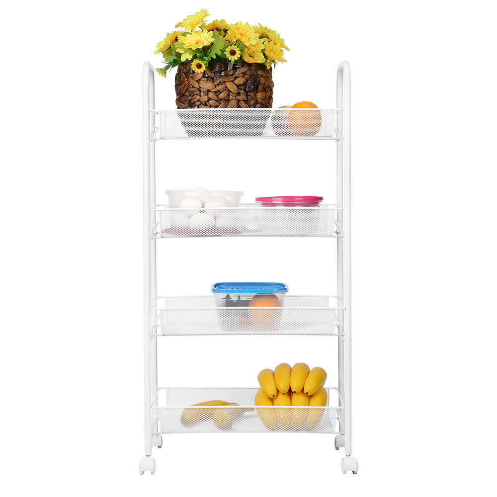 Kitchen Utility Cart Storage Basket Shelf Organizer with Wheel Kitchen Utility Cart Storage Basket Shelf Organizer with Wheel