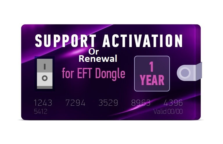 EFT Dongle 1 year Support Activation/Renewal – Fast Service- EFT Dongle 1 year Support Activation/Renewal – Fast Service-