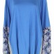 Style & Co Womens Top Blue 3X Plus Paisley Striped Knit WovenTunic 107 Style & Co Womens Top Blue 3X Plus Paisley Striped Knit WovenTunic 107