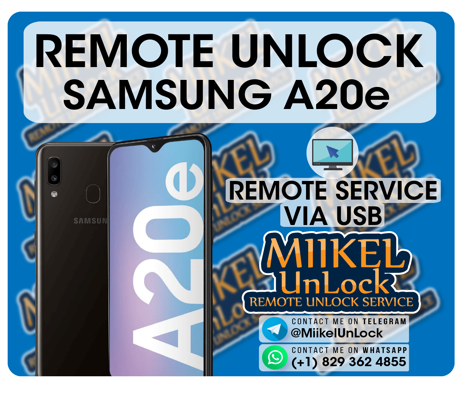 Remote Unlock Service SAMSUNG A20e A202F Remote Unlock Service SAMSUNG A20e A202F