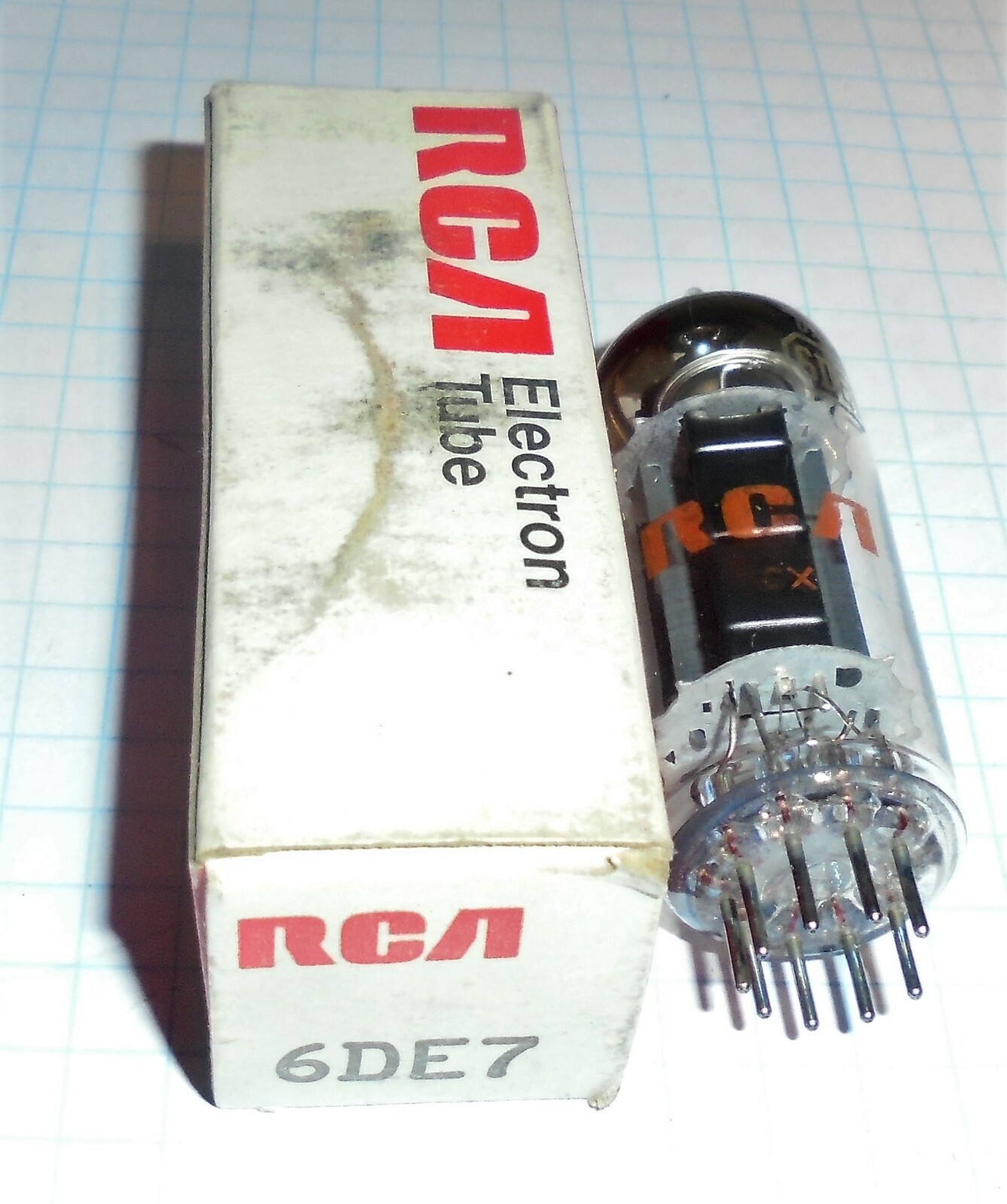 Vintage 6DE7 ELECTRONICS VACUUM TUBE HICKOK TESTED Vintage 6DE7 ELECTRONICS VACUUM TUBE HICKOK TESTED