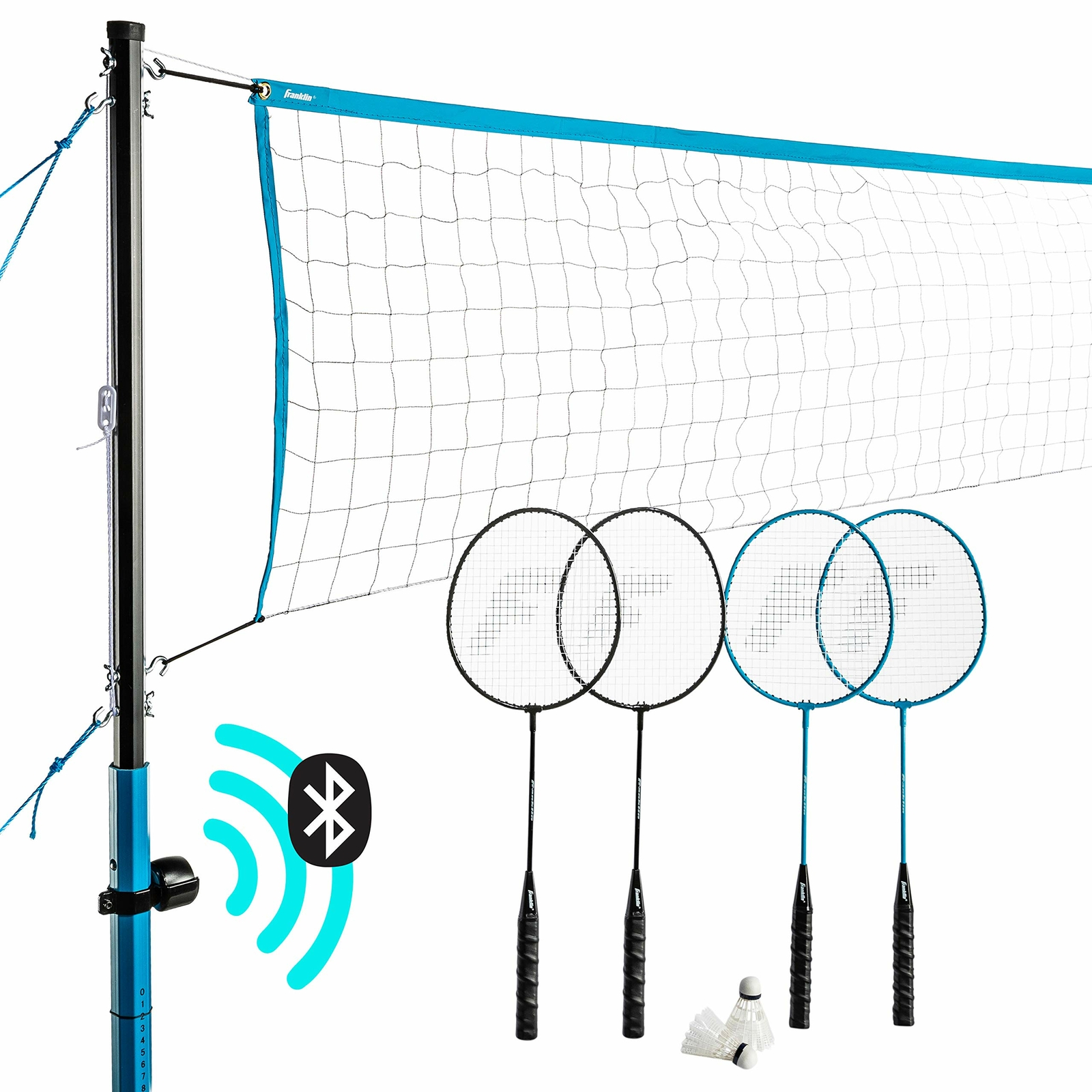 Franklin Sports Bluetooth Badminton – Complete Badminton Set Bluetooth Speaker