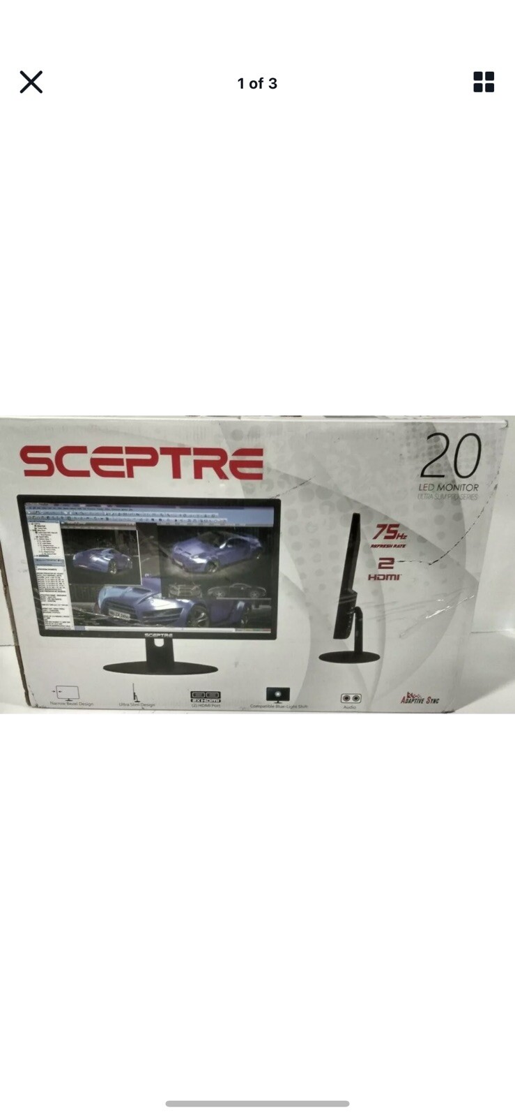 Sceptre E205W-16003R 20 inch Widescreen LED Monitor with Built in Speakers Sceptre E205W-16003R 20 inch Widescreen LED Monitor with Built in Speakers
