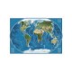Map of The World Satellite Map Poster Print A1 A2 Map of The World Satellite Map Poster Print A1 A2