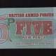 5 New Pence 1972 Great Britain Special Voucher UNC 5 New Pence 1972 Great Britain Special Voucher UNC