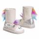 MUK LUKS Kids Luna Unicorn Boots Fashion, Natural, Size 9.0 KOdN MUK LUKS Kids Luna Unicorn Boots Fashion, Natural, Size 9.0 KOdN