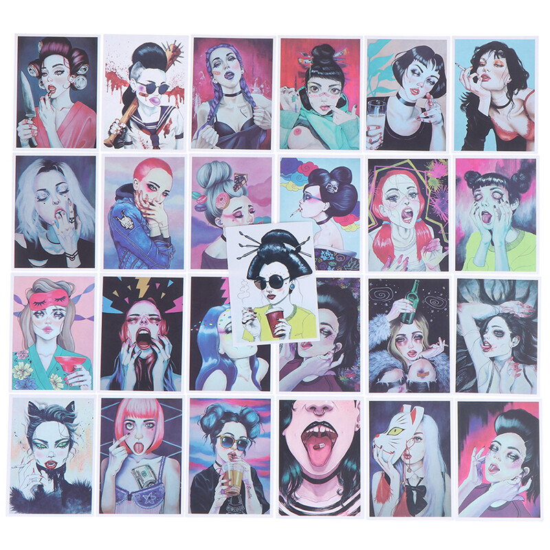 25Pcs Sexy Girls Stickers for Car Bicycle Skateboard Refrigerator Laptop DecYJH2 25Pcs Sexy Girls Stickers for Car Bicycle Skateboard Refrigerator Laptop DecYJH2