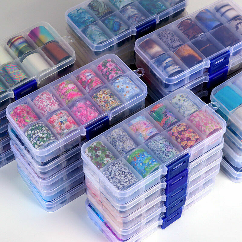 Holographics Nail Foils Kit Transparent Flower Nail Art Transfer Stickers Decals Holographics Nail Foils Kit Transparent Flower Nail Art Transfer Stickers Decals