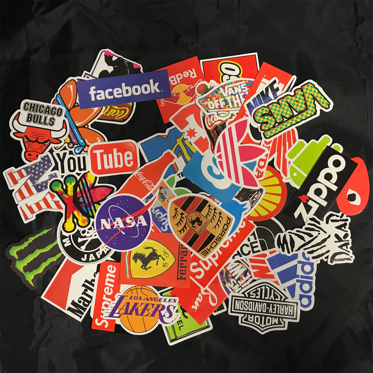 50pcs Bulk Logo Vinyl Stickers Skate Graffiti Laptop Luggage Car Bomb Decal Lot 50pcs Bulk Logo Vinyl Stickers Skate Graffiti Laptop Luggage Car Bomb Decal Lot