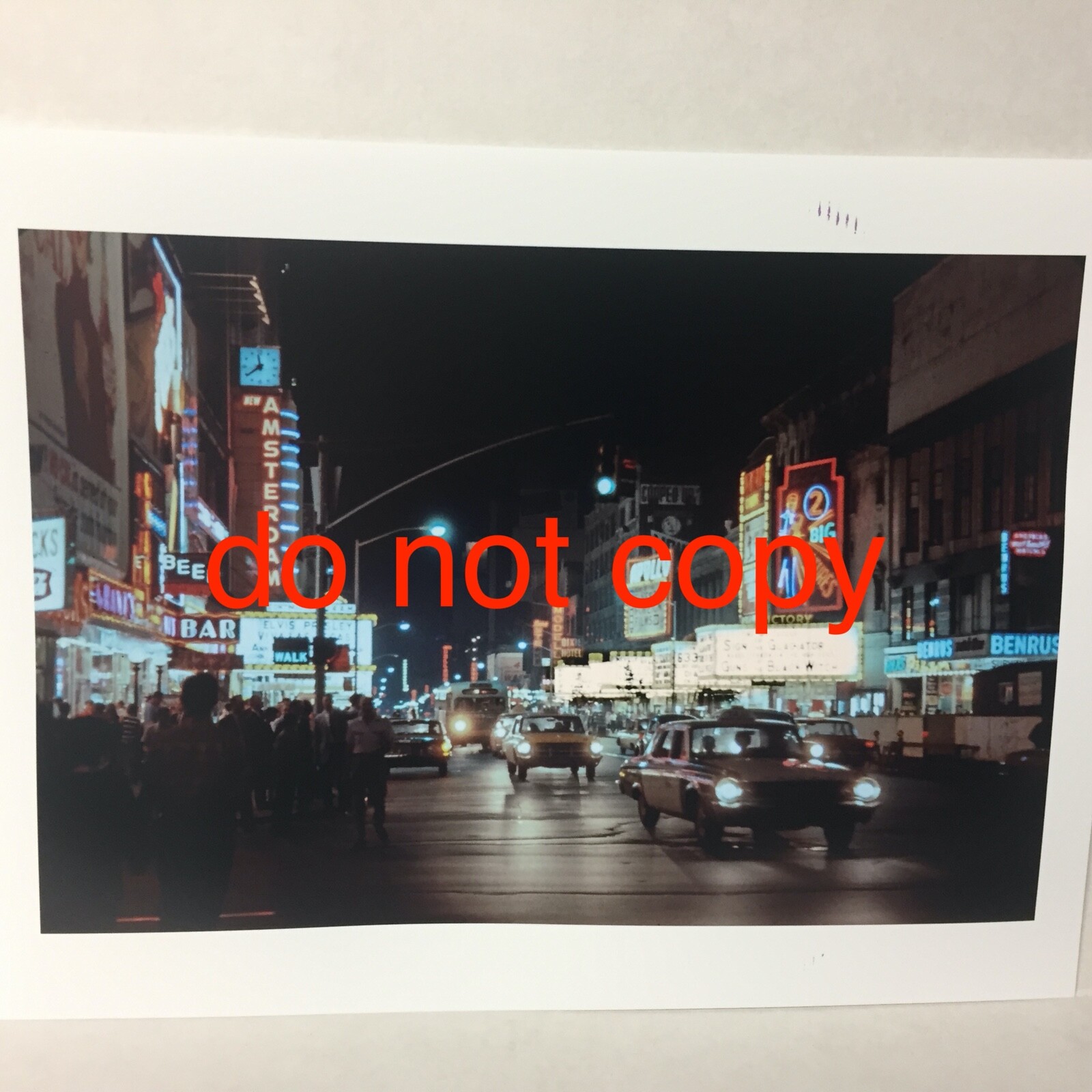 1964 42nd Street Scene NYC Elvis Marquee Movie Theaters Photo Tenderloin