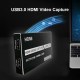USB3.0 HDMI Video Capture With One HDMI Loop With Audio Microphone HD Game Live USB3.0 HDMI Video Capture With One HDMI Loop With Audio Microphone HD Game Live