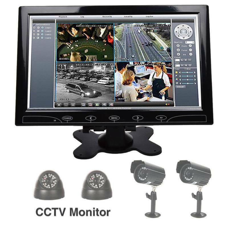 10 Inch LED Touchbutton Display Screen CCTV Security AV/VGA/HDMI Monitor+Speaker 10 Inch LED Touchbutton Display Screen CCTV Security AV/VGA/HDMI Monitor+Speaker
