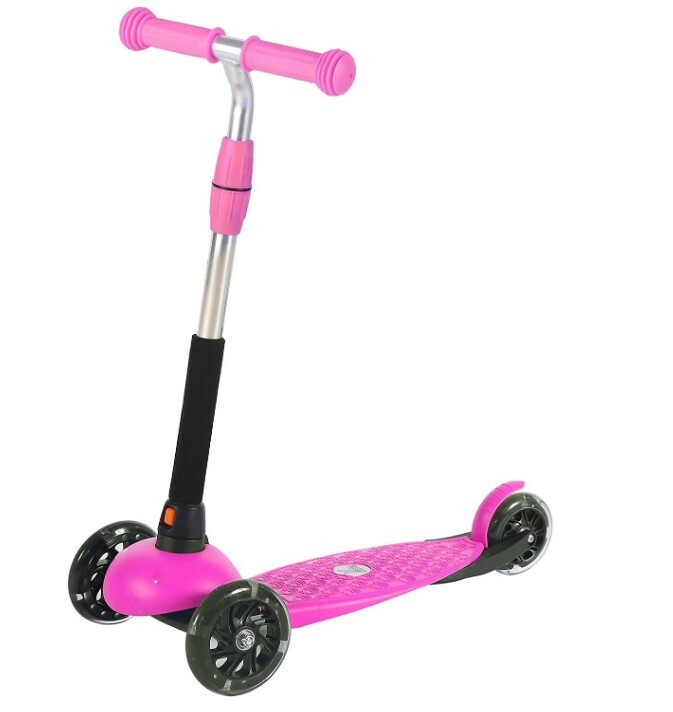 Voyage Sports Toddler Kick Scooters for Kids, 3 Wheels with Flash Lights, Pink Voyage Sports Toddler Kick Scooters for Kids, 3 Wheels with Flash Lights, Pink