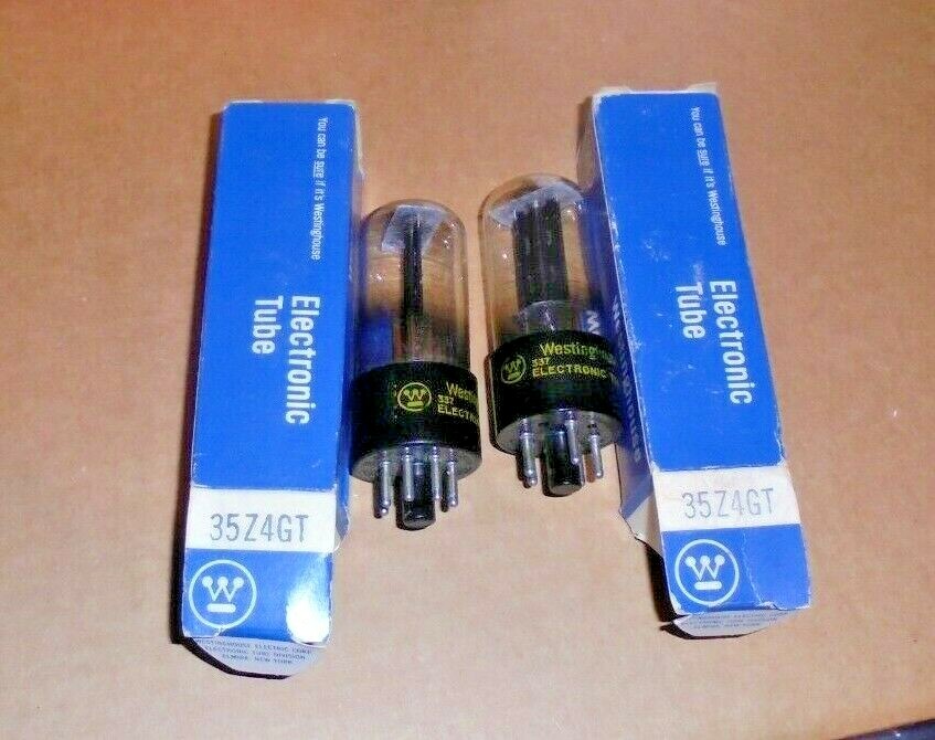 2 X 35Z4GT ELECTRONICS VACUUM TUBE Hickok TESTED NOS 2 X 35Z4GT ELECTRONICS VACUUM TUBE Hickok TESTED NOS