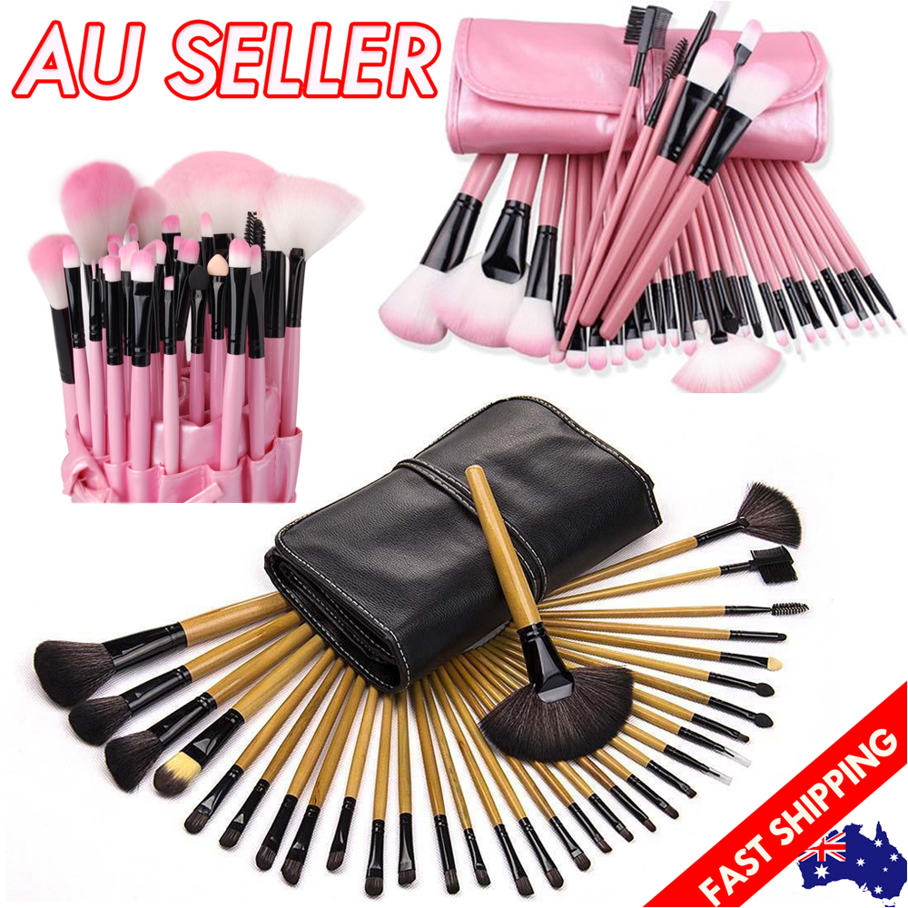 32Pcs Makeup Make Up Eyeshadow Powder Brush Set Cosmetic Tool Kit Leather Case 32Pcs Makeup Make Up Eyeshadow Powder Brush Set Cosmetic Tool Kit Leather Case