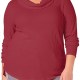 Style & Co. Women’s Top Red Size 1X Plus Waffle-Knit Cowl Neck Thermal #398 Style & Co. Women’s Top Red Size 1X Plus Waffle-Knit Cowl Neck Thermal #398