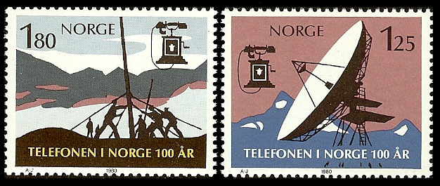 Norway. National Telephone Service Centenary. 1980. MNH Norway. National Telephone Service Centenary. 1980. MNH
