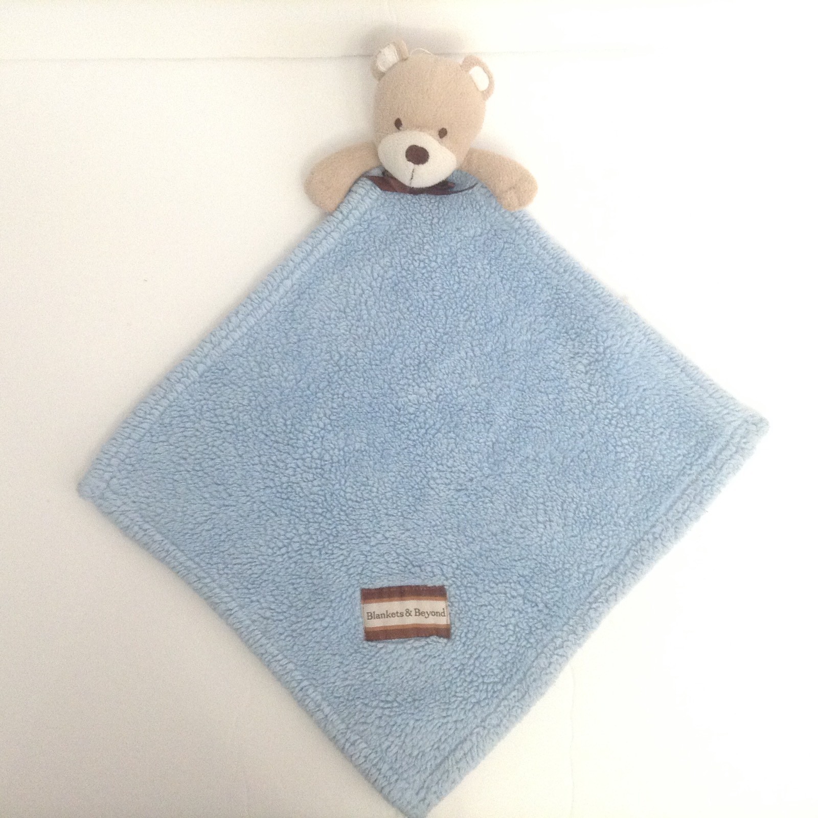 Blankets And Beyond Bear Blue Security Blanket Lovey Plush Beige Tan Blankets And Beyond Bear Blue Security Blanket Lovey Plush Beige Tan