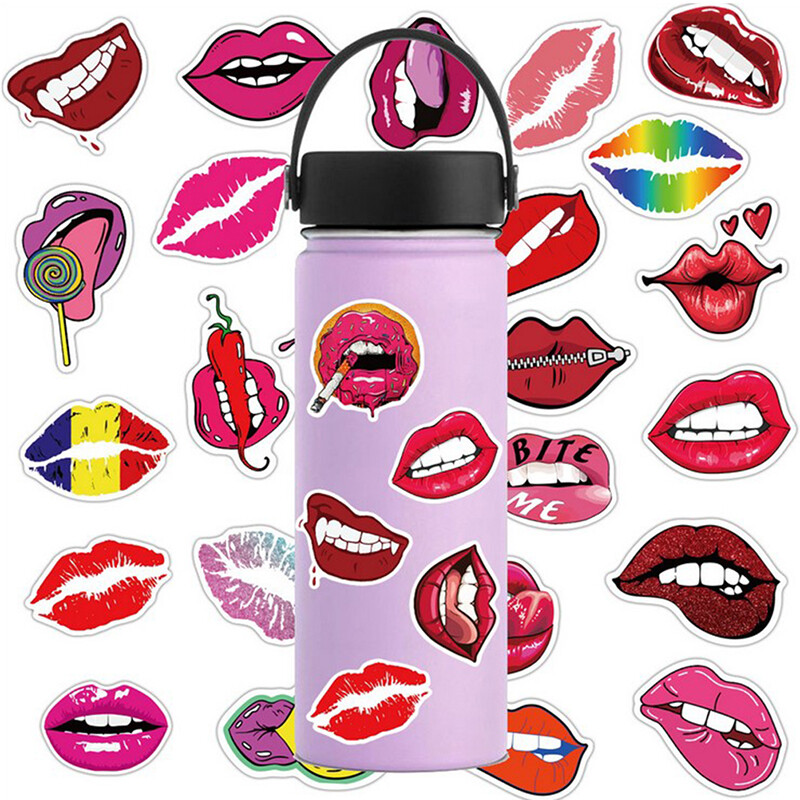 50PCS Graffiti Sticker Sexy Lip Stickers For Suitcase Luggage Skateboard Car Y1 50PCS Graffiti Sticker Sexy Lip Stickers For Suitcase Luggage Skateboard Car Y1