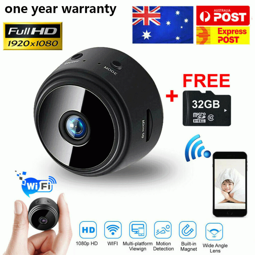 HD Mini Wifi Wireless Camera Security IP Hidden Spy Cam 1080P Network Monitor AU HD Mini Wifi Wireless Camera Security IP Hidden Spy Cam 1080P Network Monitor AU