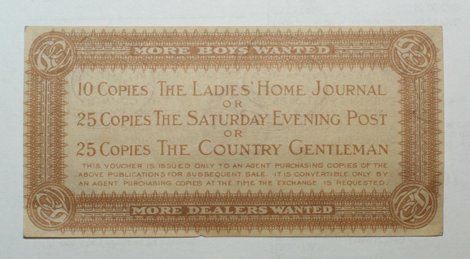 Old Curtis Publishing Rebate Voucher Saturday Evening Post Ladies Home Journal Old Curtis Publishing Rebate Voucher Saturday Evening Post Ladies Home Journal