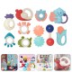 10Pcs Rattle Toys Chewing Light Cartoon Pacifiers Toys Tools for Toddlers Babies 10Pcs Rattle Toys Chewing Light Cartoon Pacifiers Toys Tools for Toddlers Babies