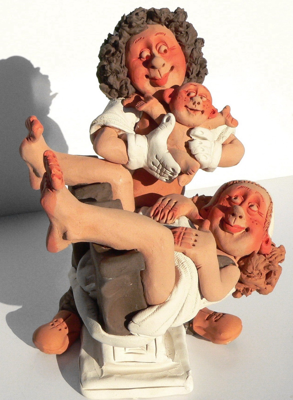 Pregnancy Birth Figurine Midwife Obstetrics Happy Mom and Newborn Baby Maternity Pregnancy Birth Figurine Midwife Obstetrics Happy Mom and Newborn Baby Maternity
