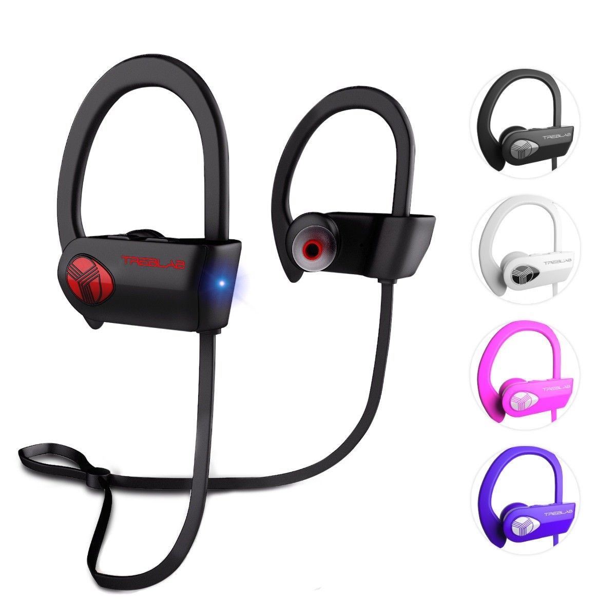 TREBLAB XR500 Bluetooth Headphones Best Wireless Sports Earbuds IPX7 Waterproof TREBLAB XR500 Bluetooth Headphones Best Wireless Sports Earbuds IPX7 Waterproof