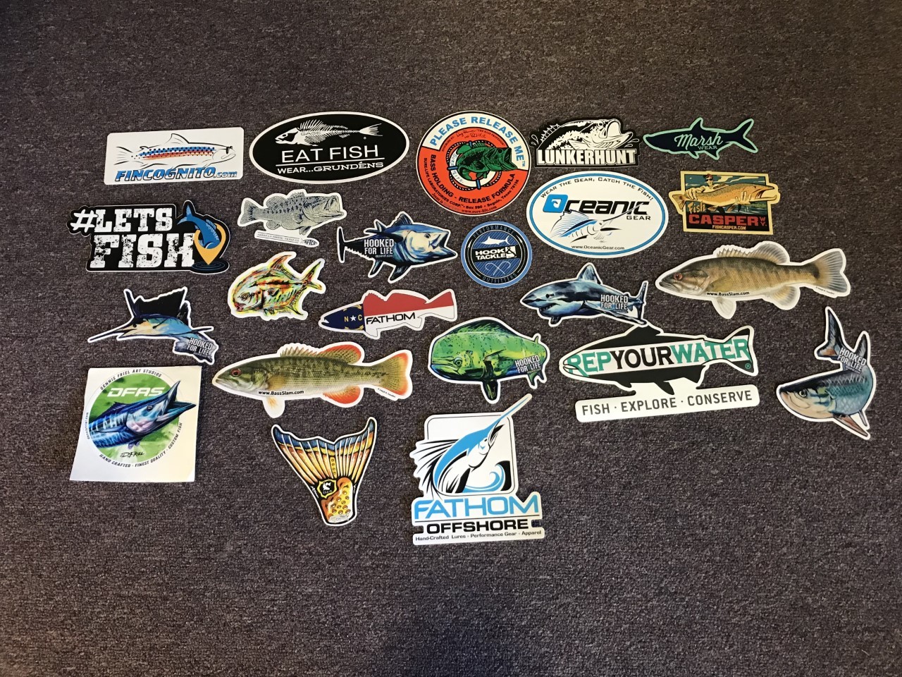 23 Fly Fishing Stickers #23A Hook Tackle Hooked For Life Fish Casper Lunkerhunt 23 Fly Fishing Stickers #23A Hook Tackle Hooked For Life Fish Casper Lunkerhunt