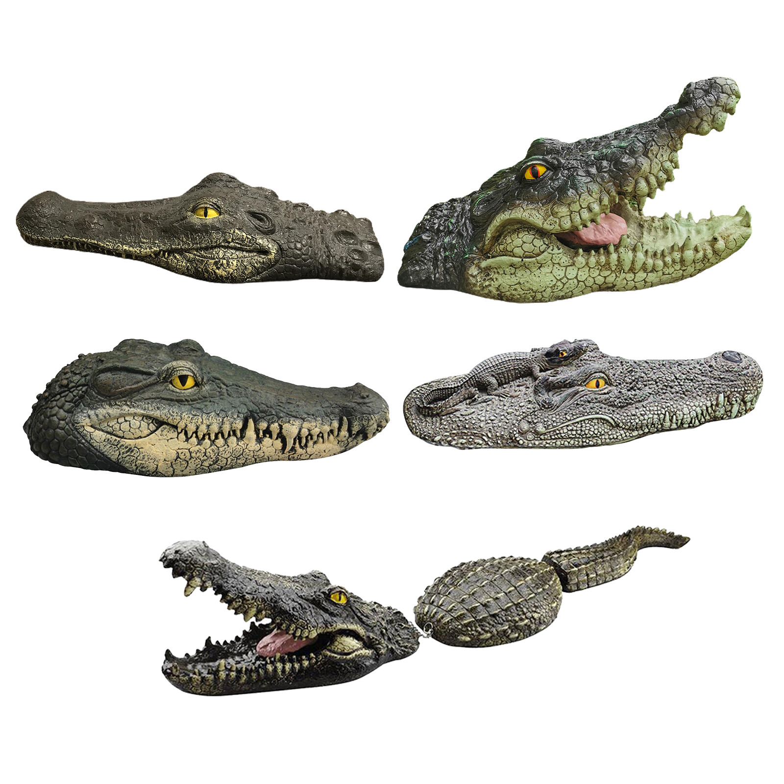 Floating Crocodile Head Water Decoys – Garden or Pond Art Decor for Goose, Floating Crocodile Head Water Decoys – Garden or Pond Art Decor for Goose,