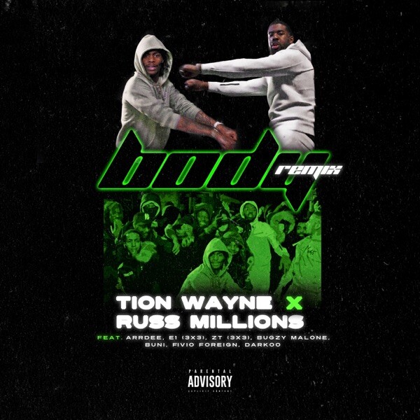 Tion Wayne X Russ Millions “Body (Remix)” Art Music Album Poster HD Print Tion Wayne X Russ Millions “Body (Remix)” Art Music Album Poster HD Print