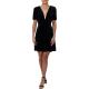 Aqua Womens Navy Velvet Twist-Front Party Scuba Dress S 2698 Aqua Womens Navy Velvet Twist-Front Party Scuba Dress S 2698