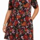 Connected Apparel Womens Dress Black Size 20W Plus A-Line Floral Pocket #229 Connected Apparel Womens Dress Black Size 20W Plus A-Line Floral Pocket #229