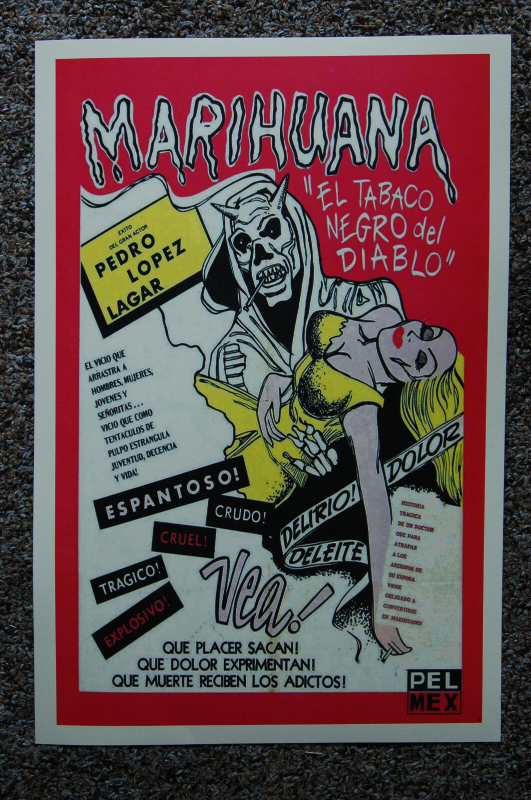 Marihuana Movie poster Lobby Card #3 1930s Propaganda Marihuana Movie poster Lobby Card #3 1930s Propaganda