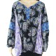 Style & Co. Womens Blouse Purple Blue Size 1X Plus Keyhole Paisley Boho #079 Style & Co. Womens Blouse Purple Blue Size 1X Plus Keyhole Paisley Boho #079