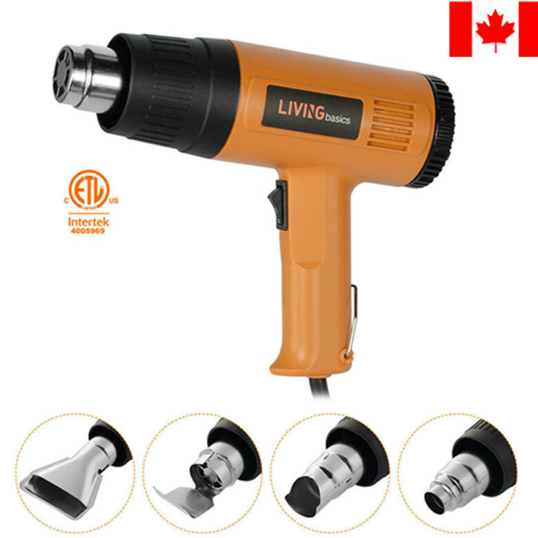 Air Heat Gun Dual Temperature Paint Stripper DIY Tool + 4 Nozzle Garden Tool Set