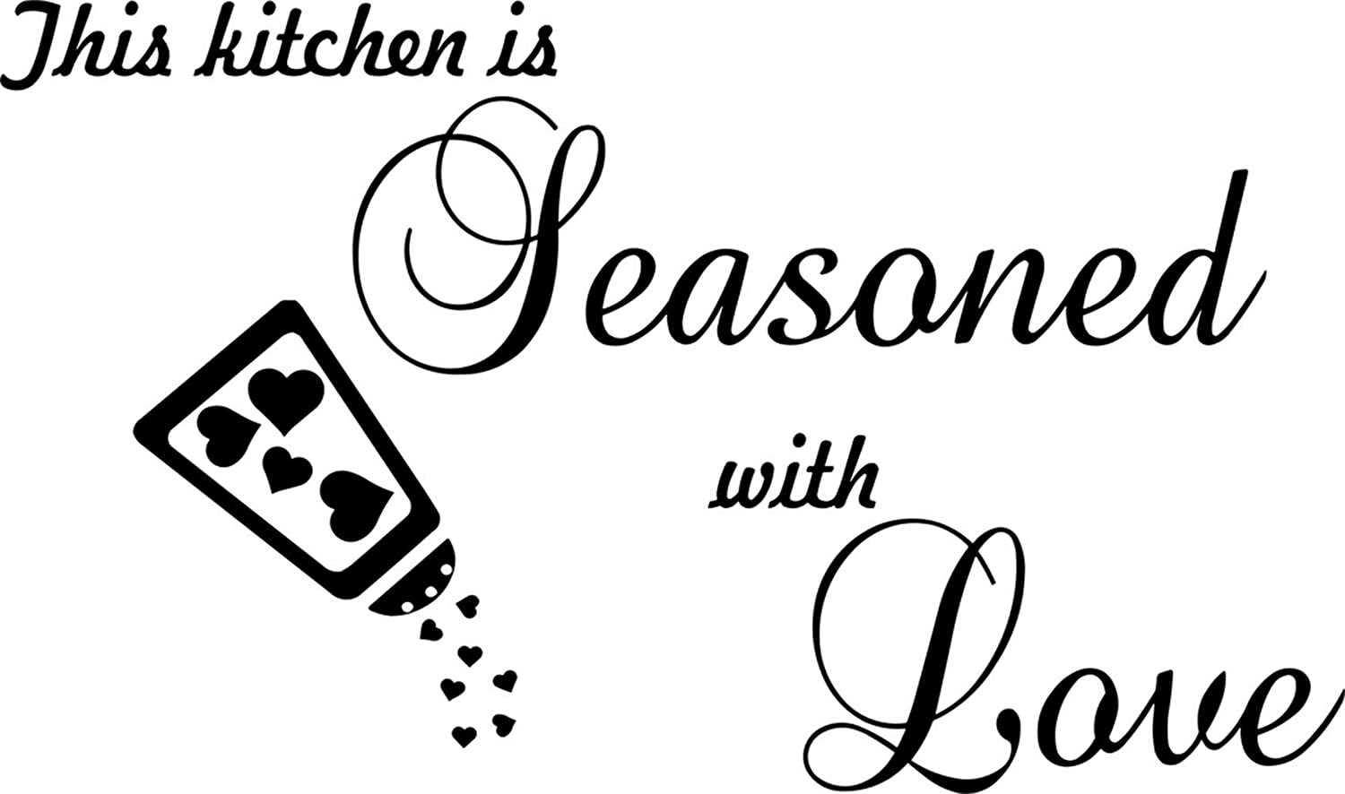 This Kitchen is Seasoned with Love Wall Decal Sticker Vinyl Dining Room Decor