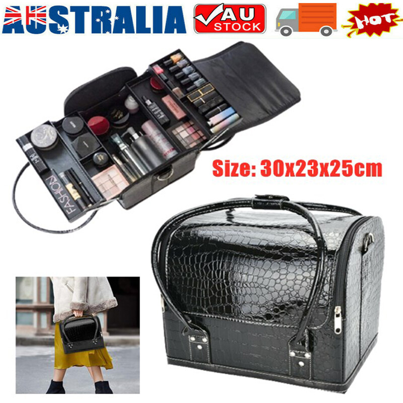 Large Beauty Vanity Case Make up Cosmetic Box Hairdressing Nail Art Storage Bag Large Beauty Vanity Case Make up Cosmetic Box Hairdressing Nail Art Storage Bag
