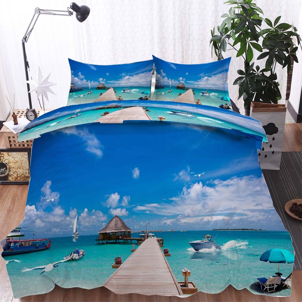 Enjoy Sun Bath 3D Printing Duvet Quilt Doona Covers Pillow Case Bedding Sets Enjoy Sun Bath 3D Printing Duvet Quilt Doona Covers Pillow Case Bedding Sets