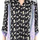 Style & Co. Womens Peasant Top Black Purple 1X Plus Floral Split-Neck 171 Style & Co. Womens Peasant Top Black Purple 1X Plus Floral Split-Neck 171