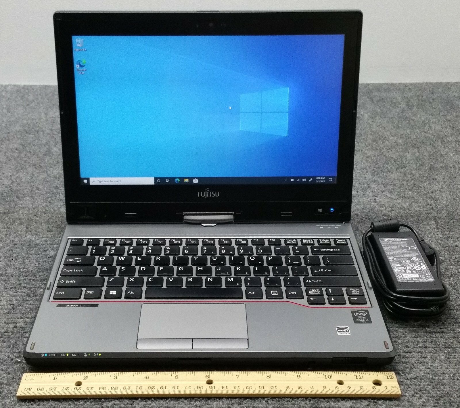 Fujitsu LifeBook T725 12.5” Touch Screen Laptop i5-5300U 8GB RAM 256GB w/Adapter Fujitsu LifeBook T725 12.5” Touch Screen Laptop i5-5300U 8GB RAM 256GB w/Adapter