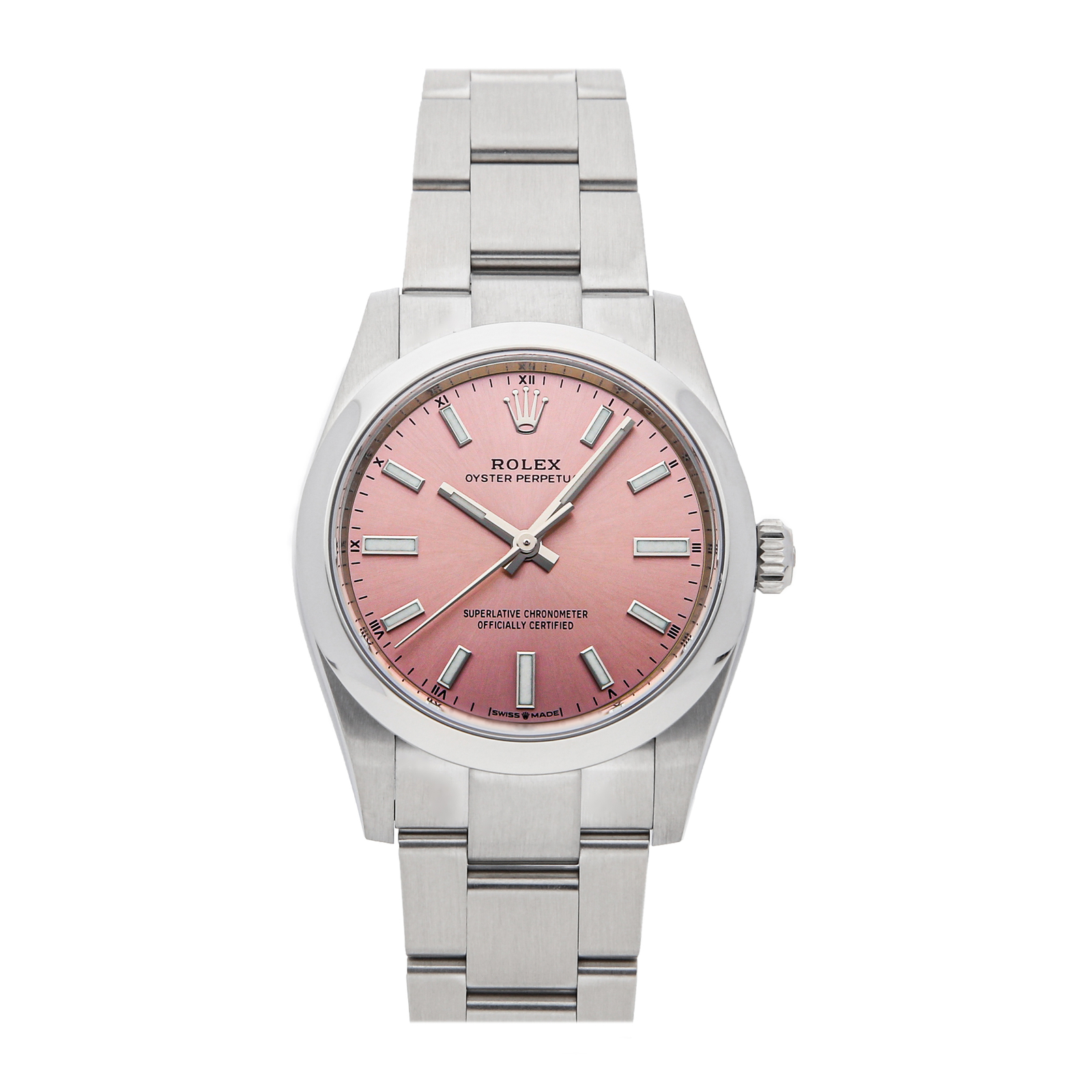 Rolex Oyster Perpetual Auto 34mm Steel Ladies Oyster Bracelet Watch 124200 Rolex Oyster Perpetual Auto 34mm Steel Ladies Oyster Bracelet Watch 124200