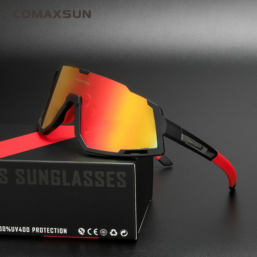 Professional Polarized Cycling Glasses Sports Sunglasses Bike UV400 3 Lens 822BR Professional Polarized Cycling Glasses Sports Sunglasses Bike UV400 3 Lens 822BR