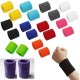 1 Pair Men Women’s Sweat-absorbent Wristband Sports Sweatband Tennis Band Duable 1 Pair Men Women’s Sweat-absorbent Wristband Sports Sweatband Tennis Band Duable