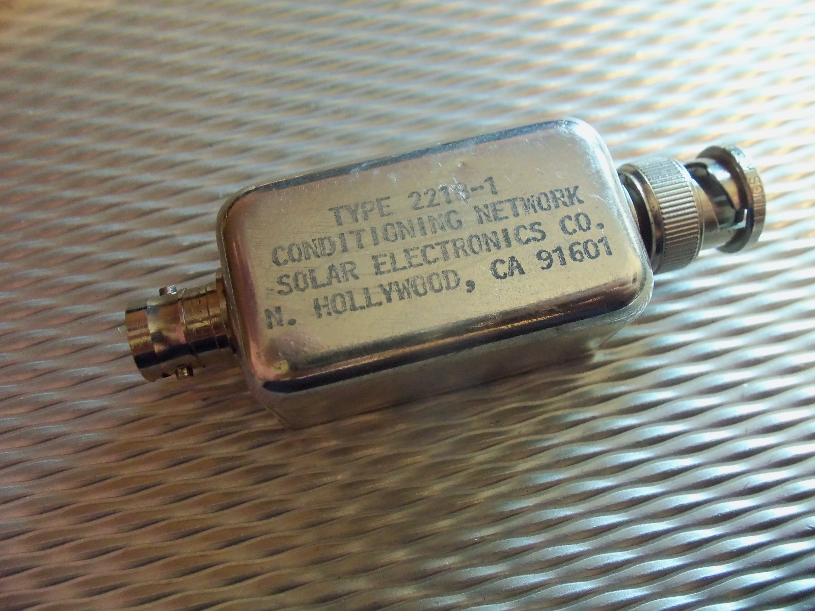 2218-1 Conditioning Network Solar Electronics Co 2218-1 Conditioning Network Solar Electronics Co