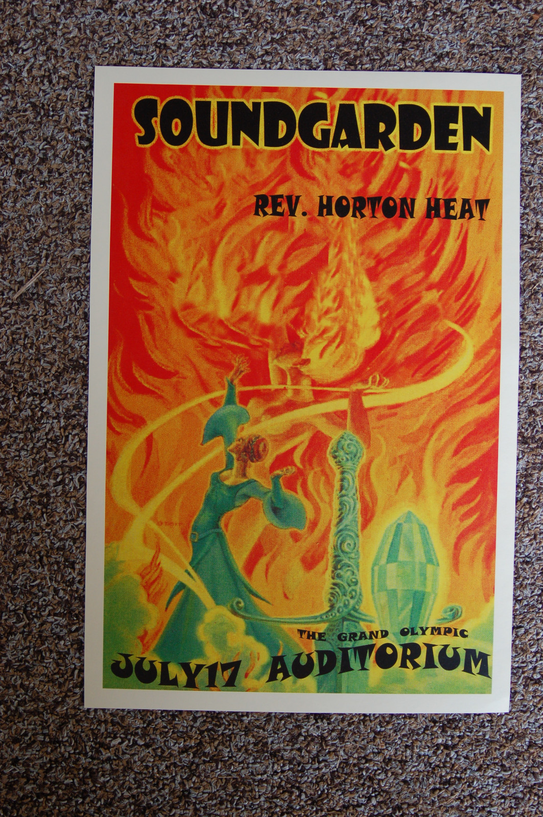 Soundgarden Concert Tour Poster 1994 The Grand Olympic Auditorium Soundgarden Concert Tour Poster 1994 The Grand Olympic Auditorium